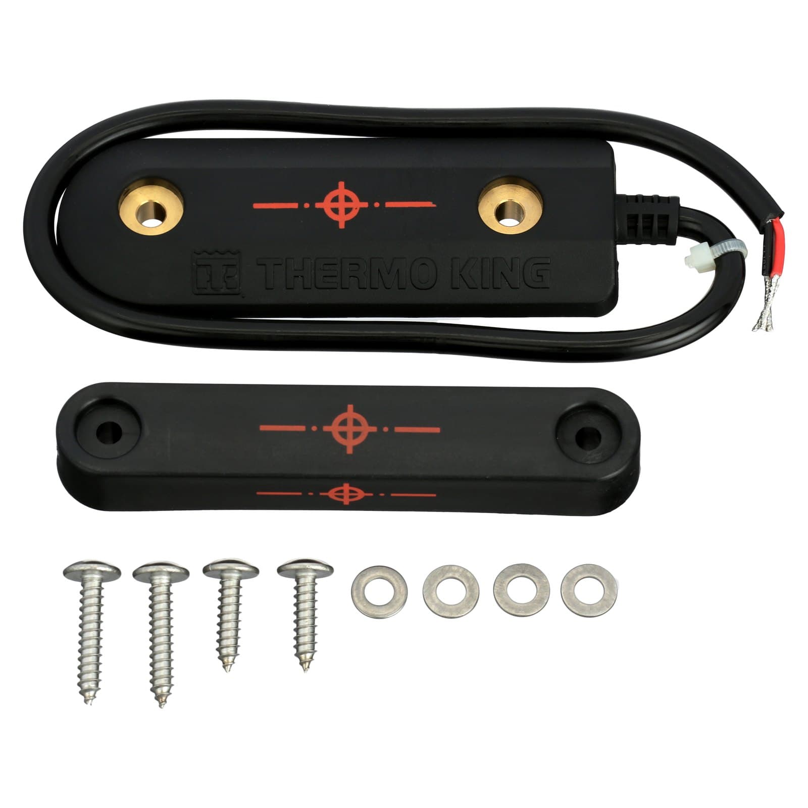 Thermo King's wired door switch kit: two switches, a harness and mounting screws
